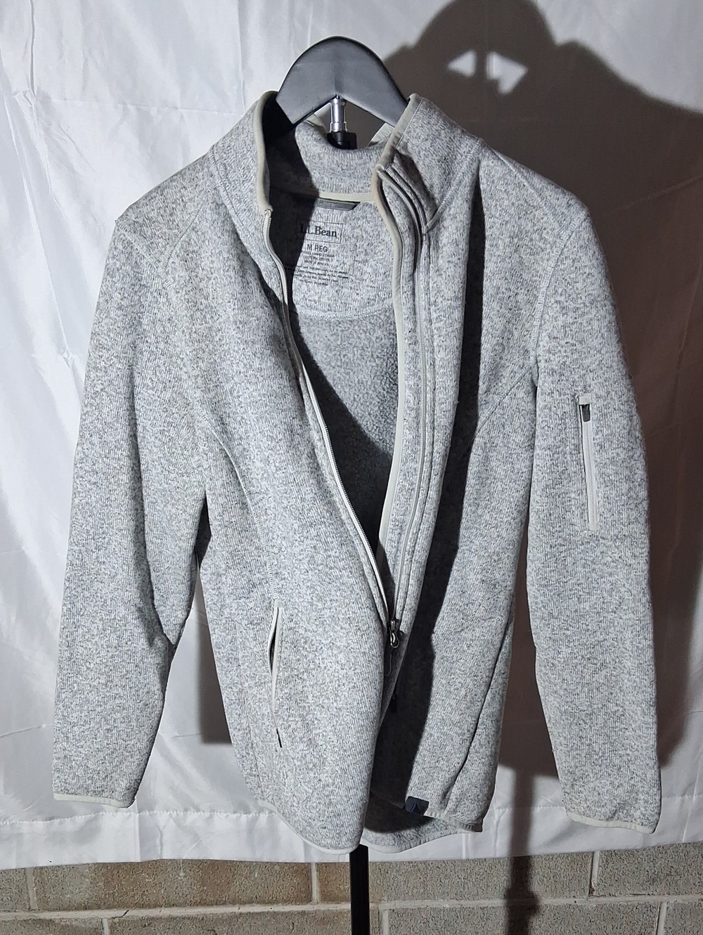 L.L. Bean Light Heather Gray Women’s Zip-Up Jacket
